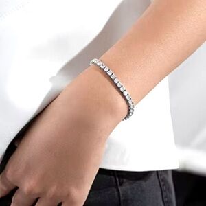 Sterling Silver CZ Tennis Bracelet